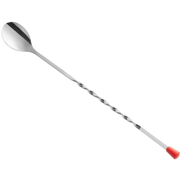 12" Bar Spoon with Red Knob