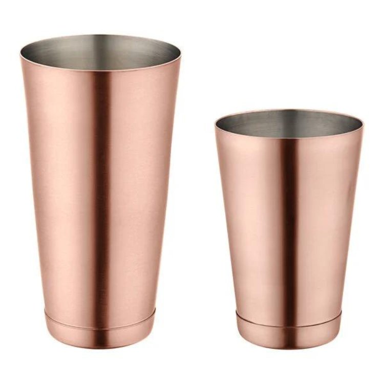 28 oz. & 18 oz. Copper 2-Piece Boston Shaker Set