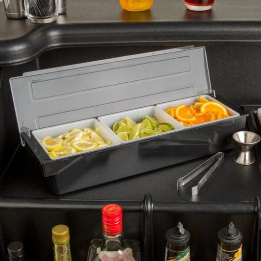 3-Compartment Condiment Bar