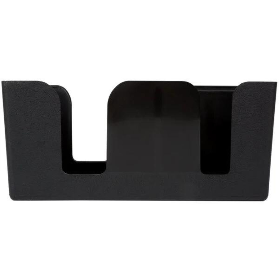 Black Plastic Bar Caddy Organizer - 9 3/8" x 5 5/8" x 4 3/16"