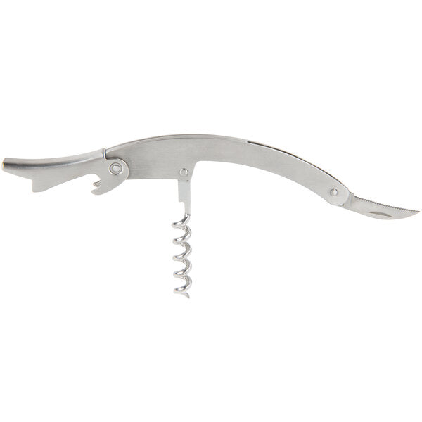 Curved Stainless Steel Waiter's Corkscrew