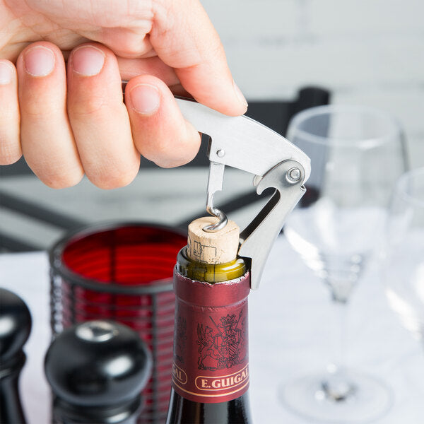 Curved Stainless Steel Waiter's Corkscrew