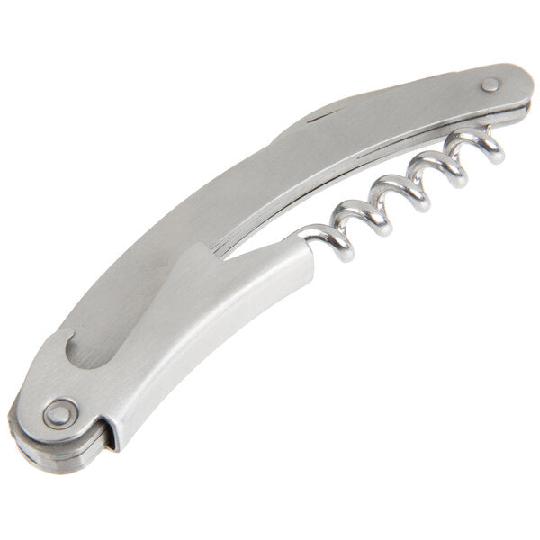 Curved Stainless Steel Waiter's Corkscrew