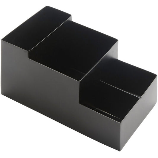 Matte Black Finish Stainless Steel Bar / Coffee Caddy - 8" x 4" x 4"